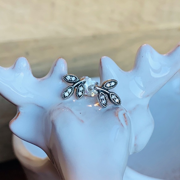 Pandora Jewelry - Pandora Leaf Trio Earrings-Retired 290564CZ*